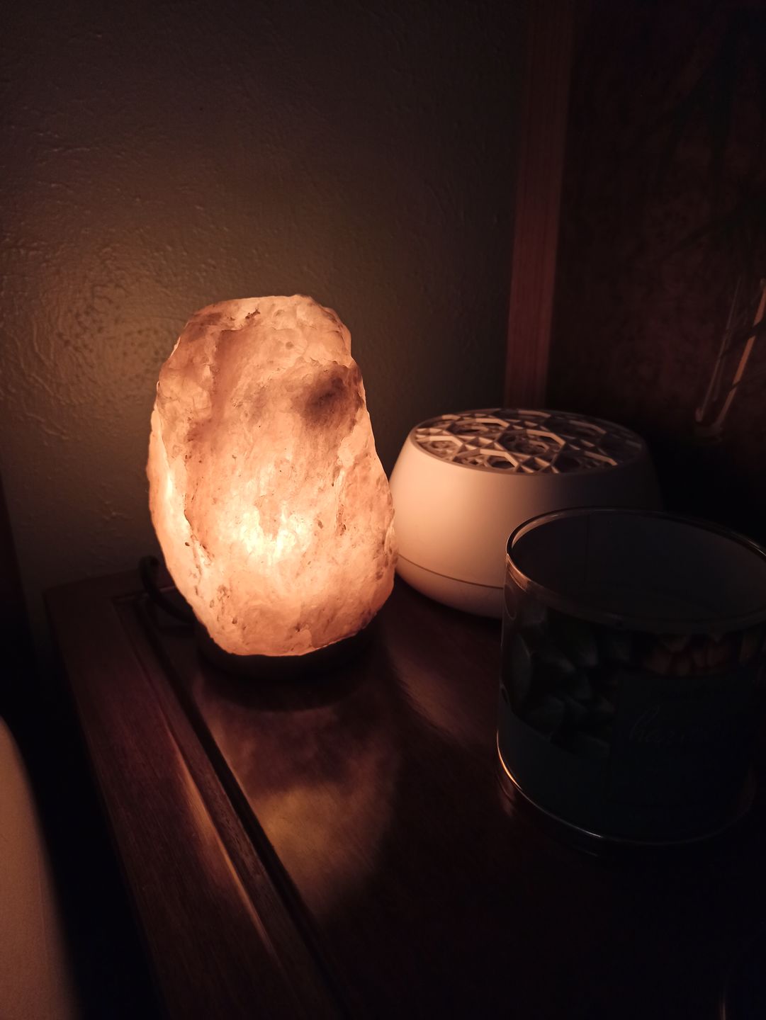 Customer photo review of Rare Gray Himalayan Salt Lamp