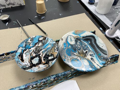Customer photo review of Workshop: Acrylic Pouring / Einstieg ins Acrylgießen
