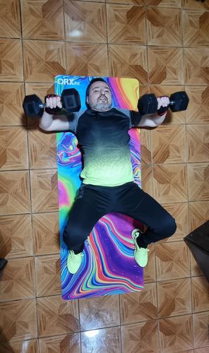 Customer photo review of Mat de Entrenamiento ORX Psicodelic