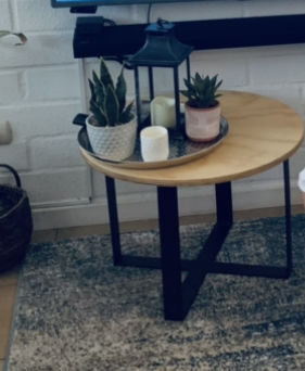 Customer photo review of Mesa de centro Redonda MIMA negro