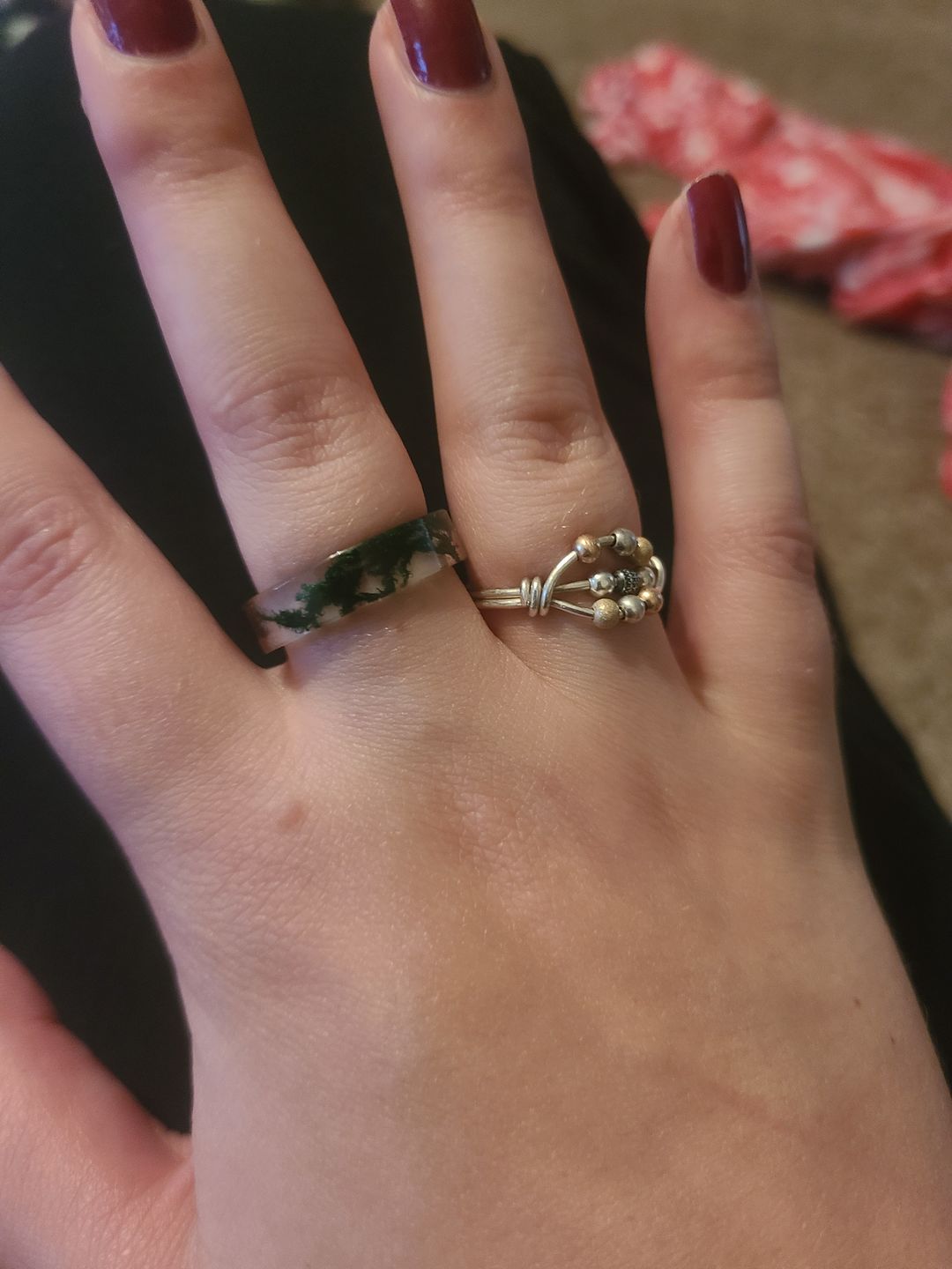 Customer photo review of Forest Soul Resin Ring