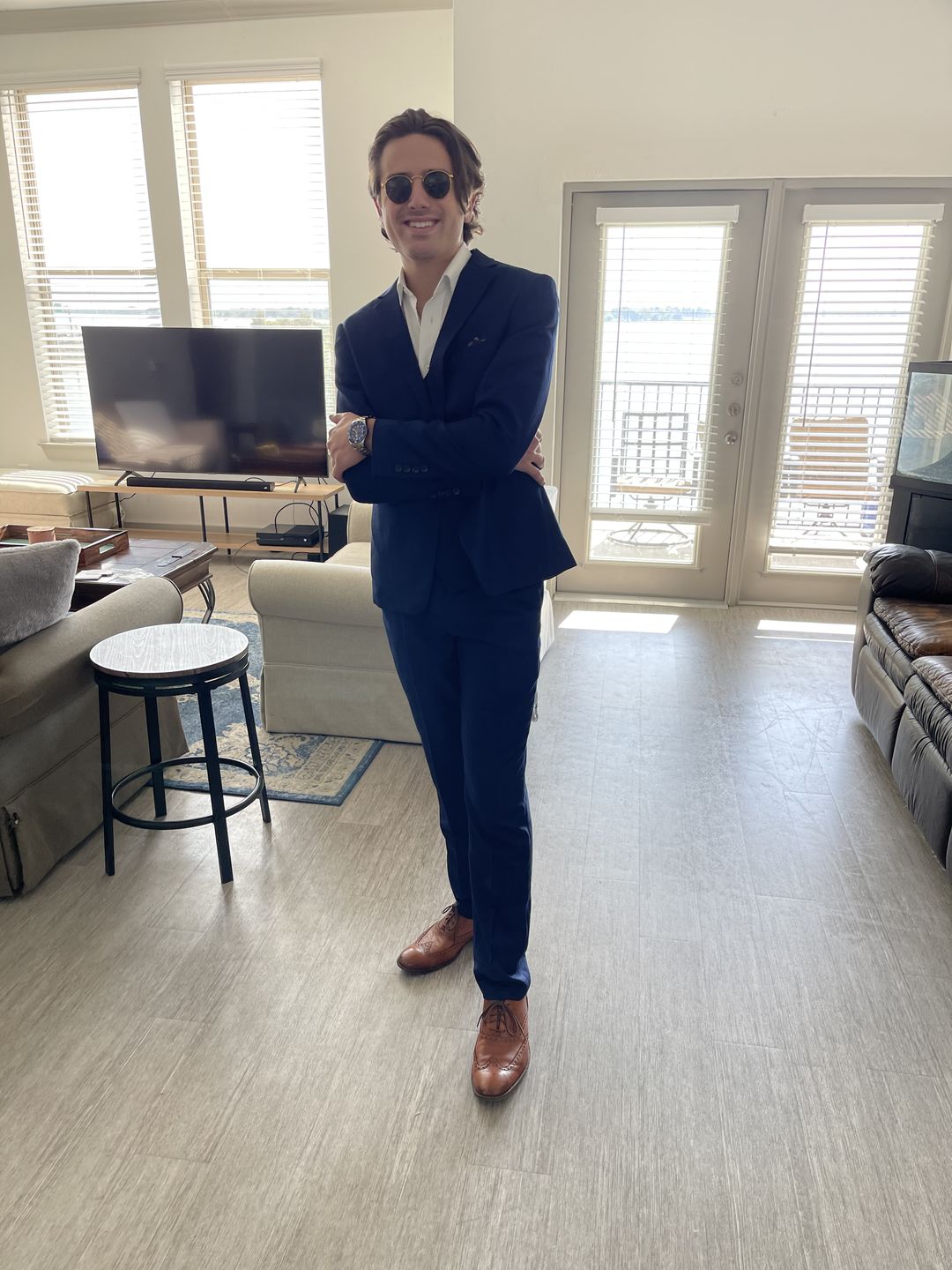 Customer photo review of Three-piece suit Shelby - Checkered