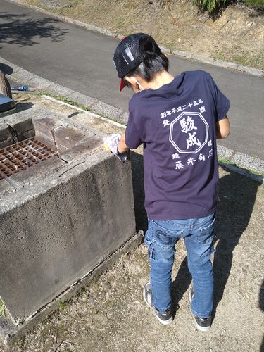 Customer photo review of 商店風－ベビー&キッズ商店Ｔシャツ