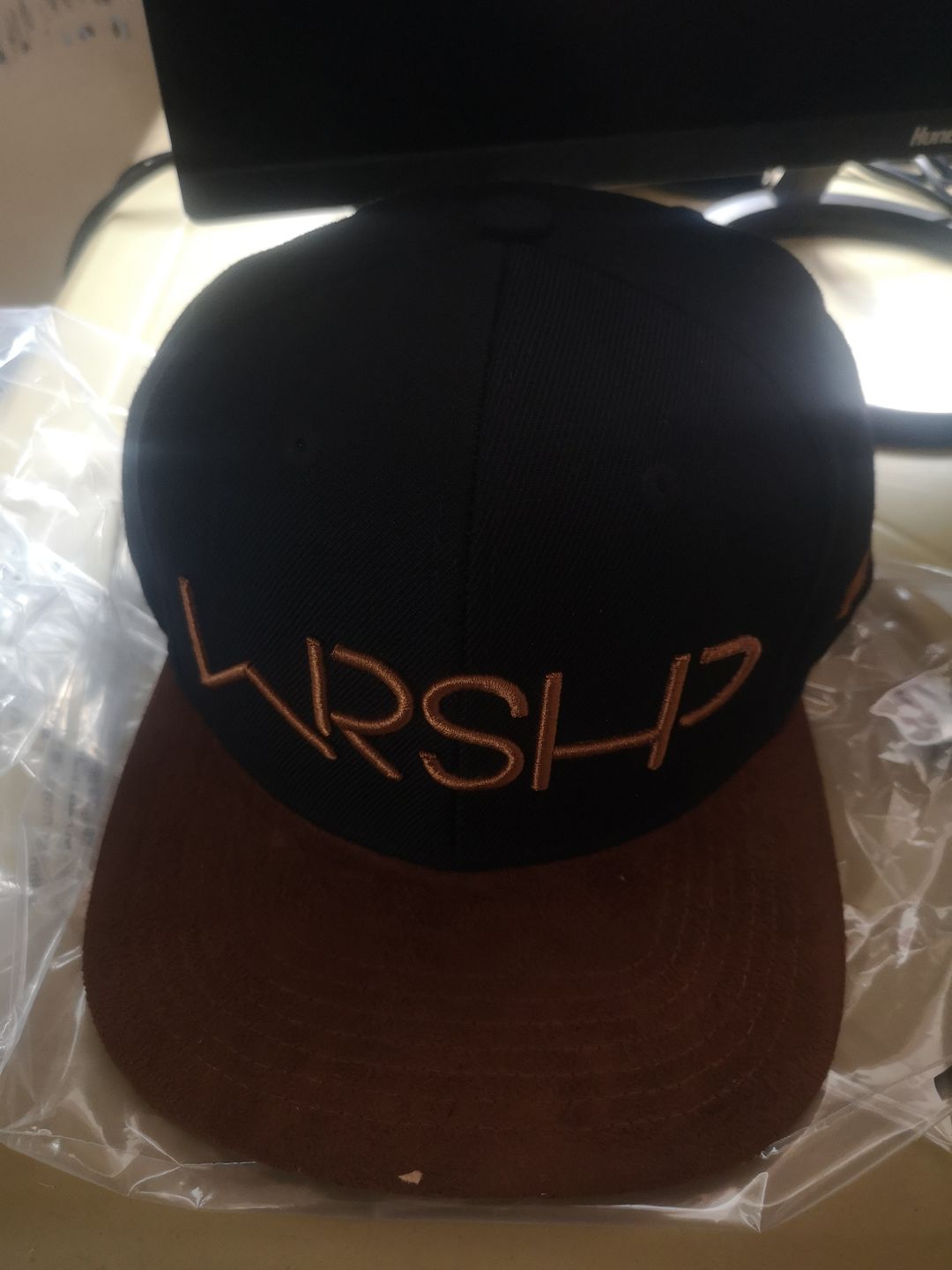 Customer photo review of WRSHP - Mocha Suede Snapback