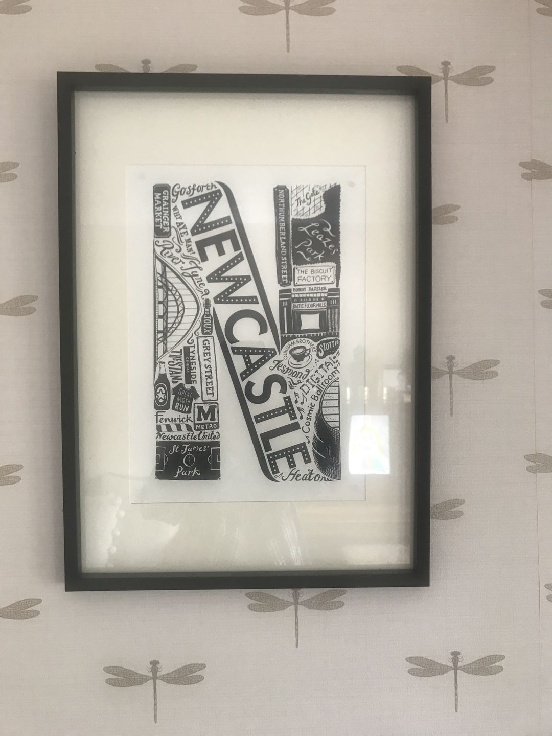 Customer photo review of Newcastle Print