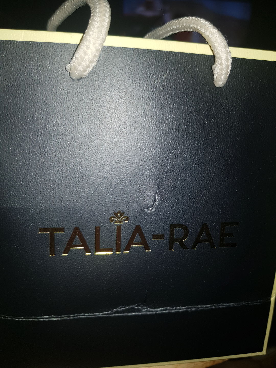 Customer photo review of "TO MY DAUGHTER, LOVE DAD" WHITE GOLD NECKLACE