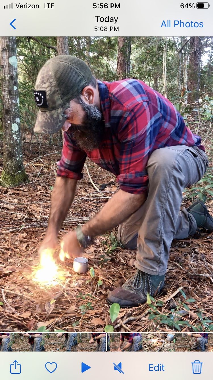 Customer photo review of Extra Thick Ferro Rod + Steel Striker