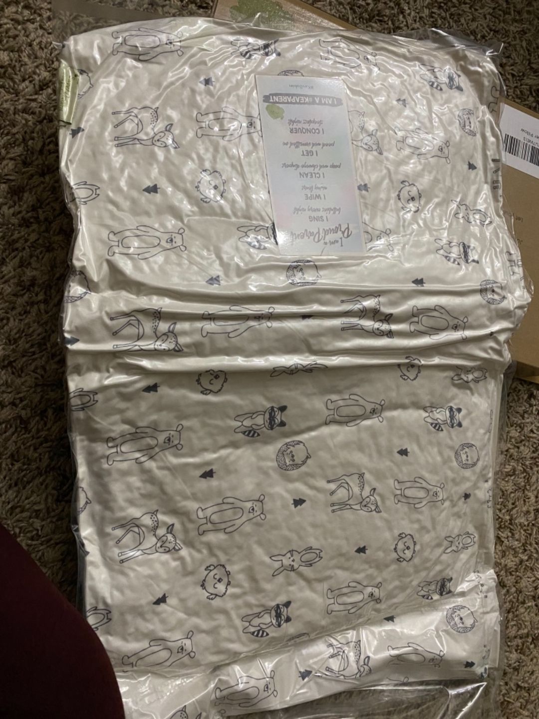 Customer photo review of Jumbo Toddler Pillow with Pillowcase (KeaFriends)