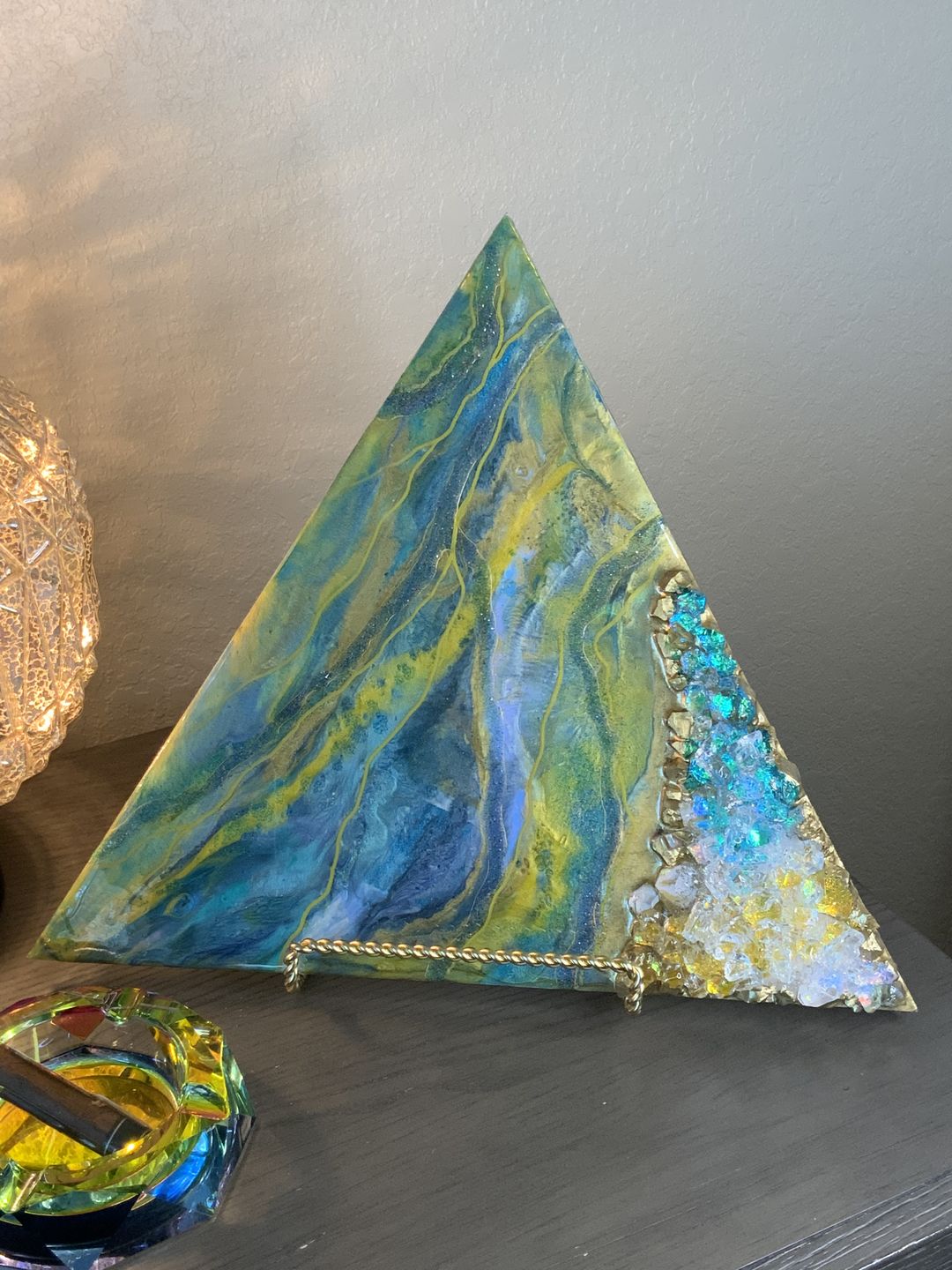Customer photo review of Unfinished Wooden Triangle Shape - Craft - up to 24" DIY
