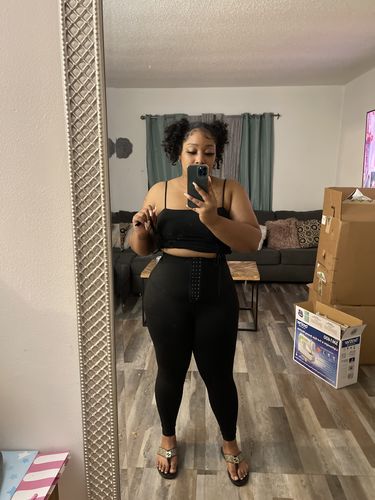 Customer photo review of Thermo Sauna Compressing Leggings