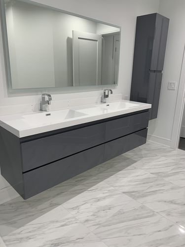 Customer photo review of Monterey Floating Vanity