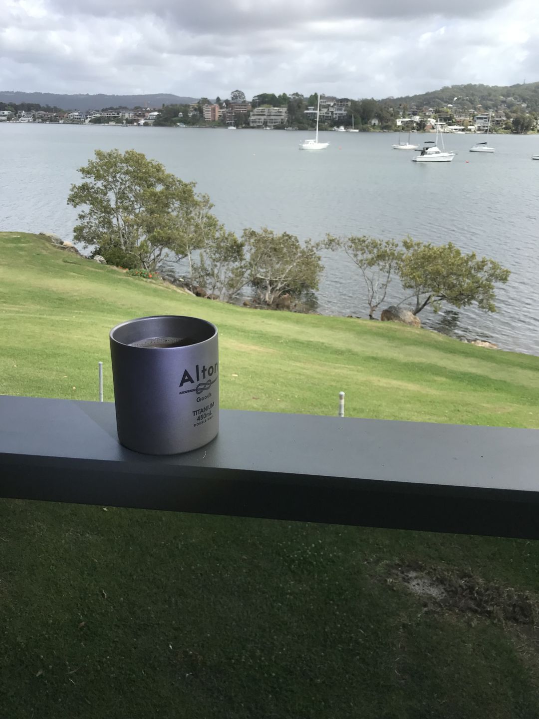 Customer photo review of Titanium Double-Wall Mug 450mL