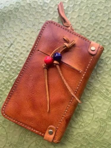 Customer photo review of Retro Handmade Leather Wallet Key Bag