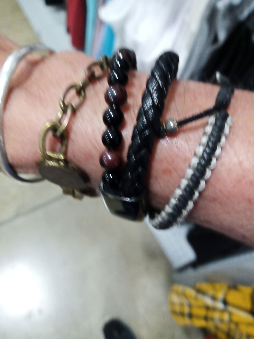 Customer photo review of Natural Stone Magnetic Buckle Bangle