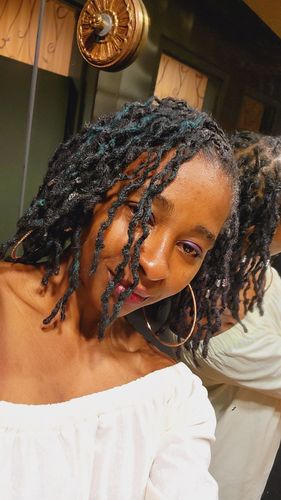 Customer photo review of Temporary Hair Color Pomade- Vegan