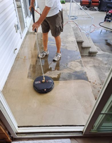 Customer photo review of Professional Pressure Washer Surface Cleaner