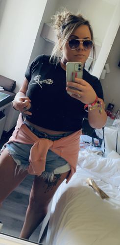 Customer photo review of 115- Dead Rose Crop Top