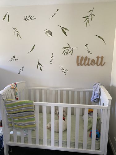 Customer photo review of Forest Leaves Decal Set