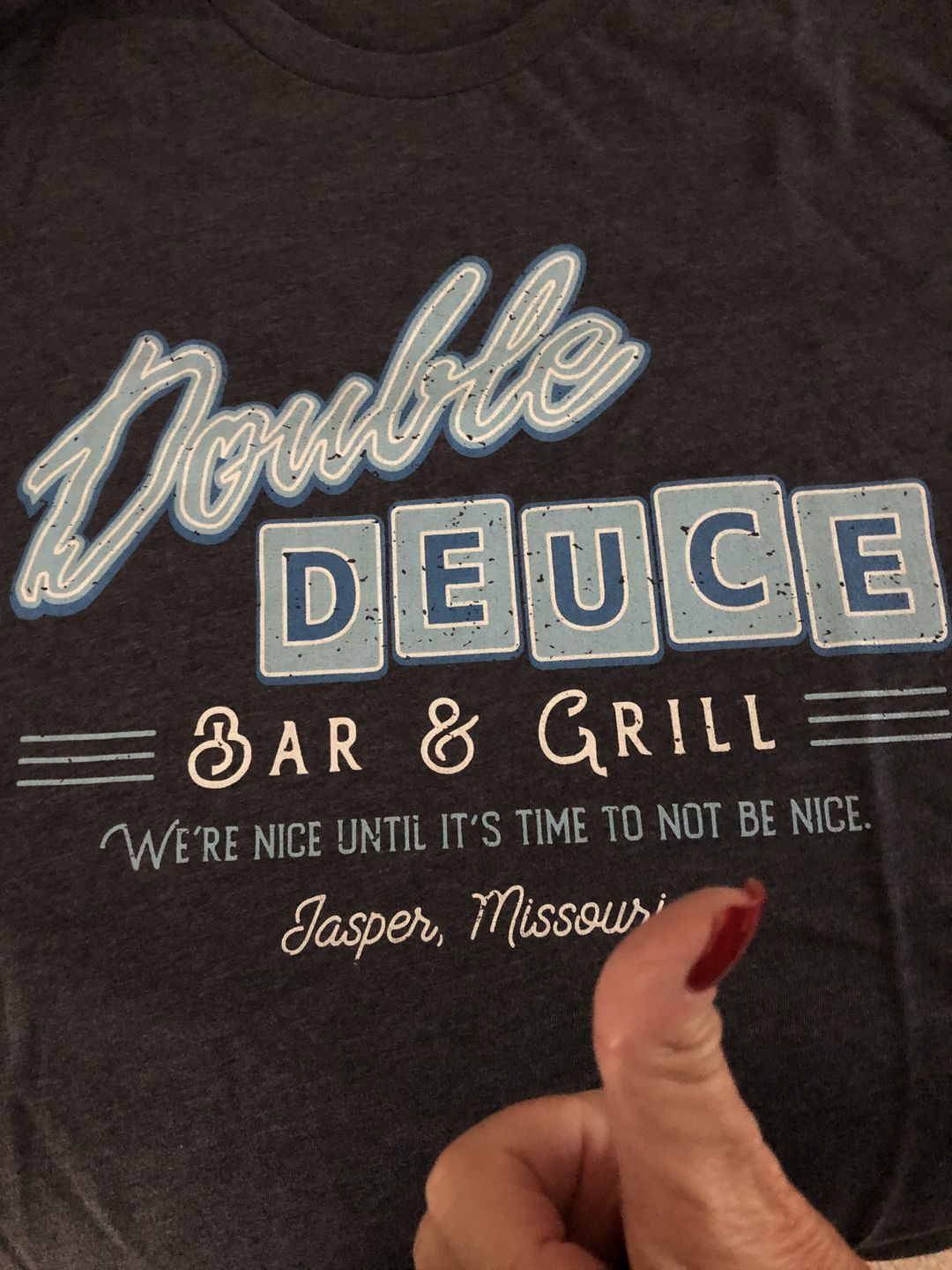 Customer photo review of Double Deuce Men's/Unisex Super Soft Tee