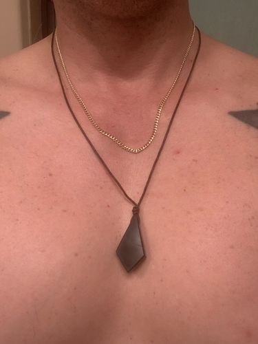 Customer photo review of Tier III 'Crystal' Style Shungite Necklace