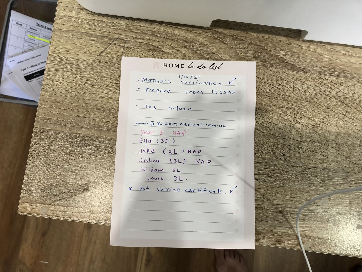 Customer photo review of Home & Work To-Do List