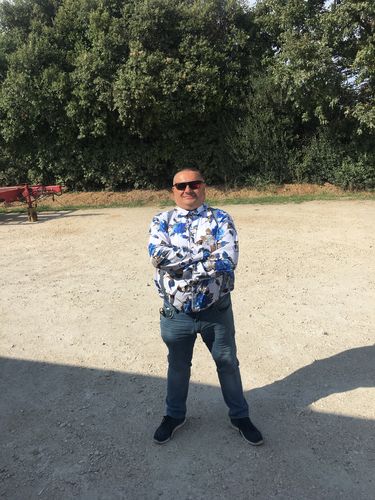 Customer photo review of Chemise en coton imprimé de  motifs floraux homme