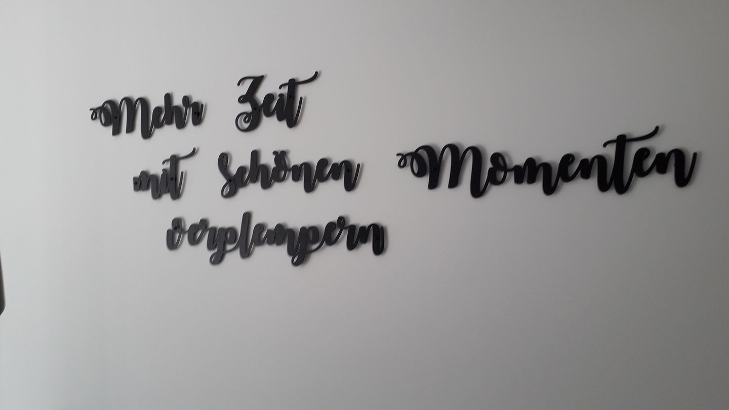 Customer photo review of Dein persönlicher Schriftzug