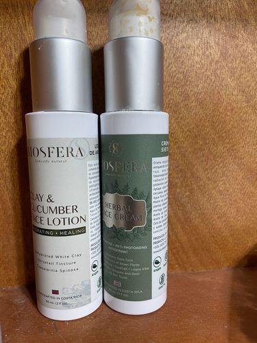 Customer photo review of Clay & Cucumber Face Lotion