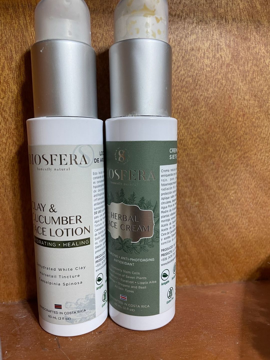 Customer photo review of Clay & Cucumber Face Lotion
