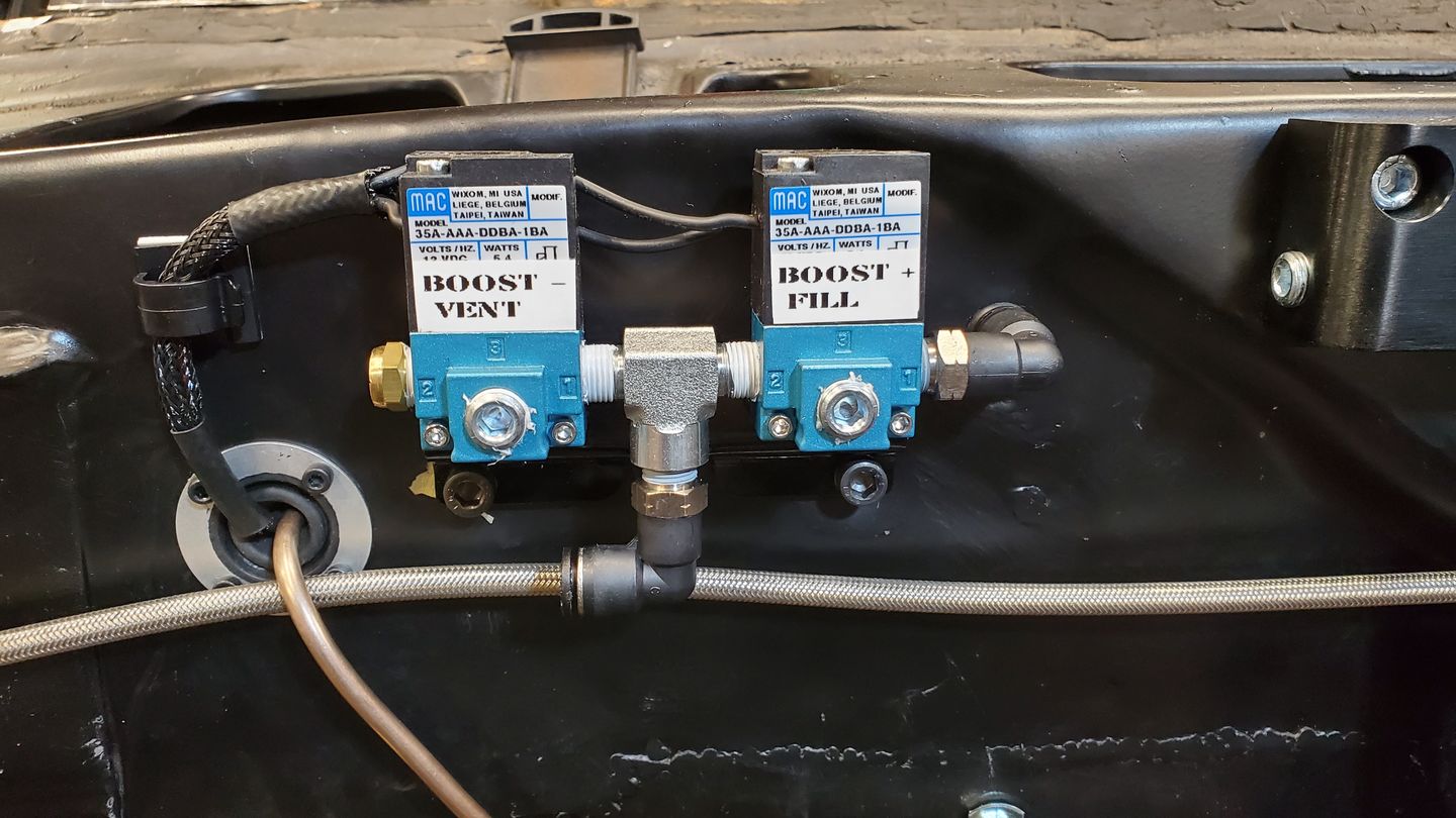 Customer photo review of MAC Valve (Holley CO2 Boost Control Solenoid) Straight Solenoid Mounting Bracket