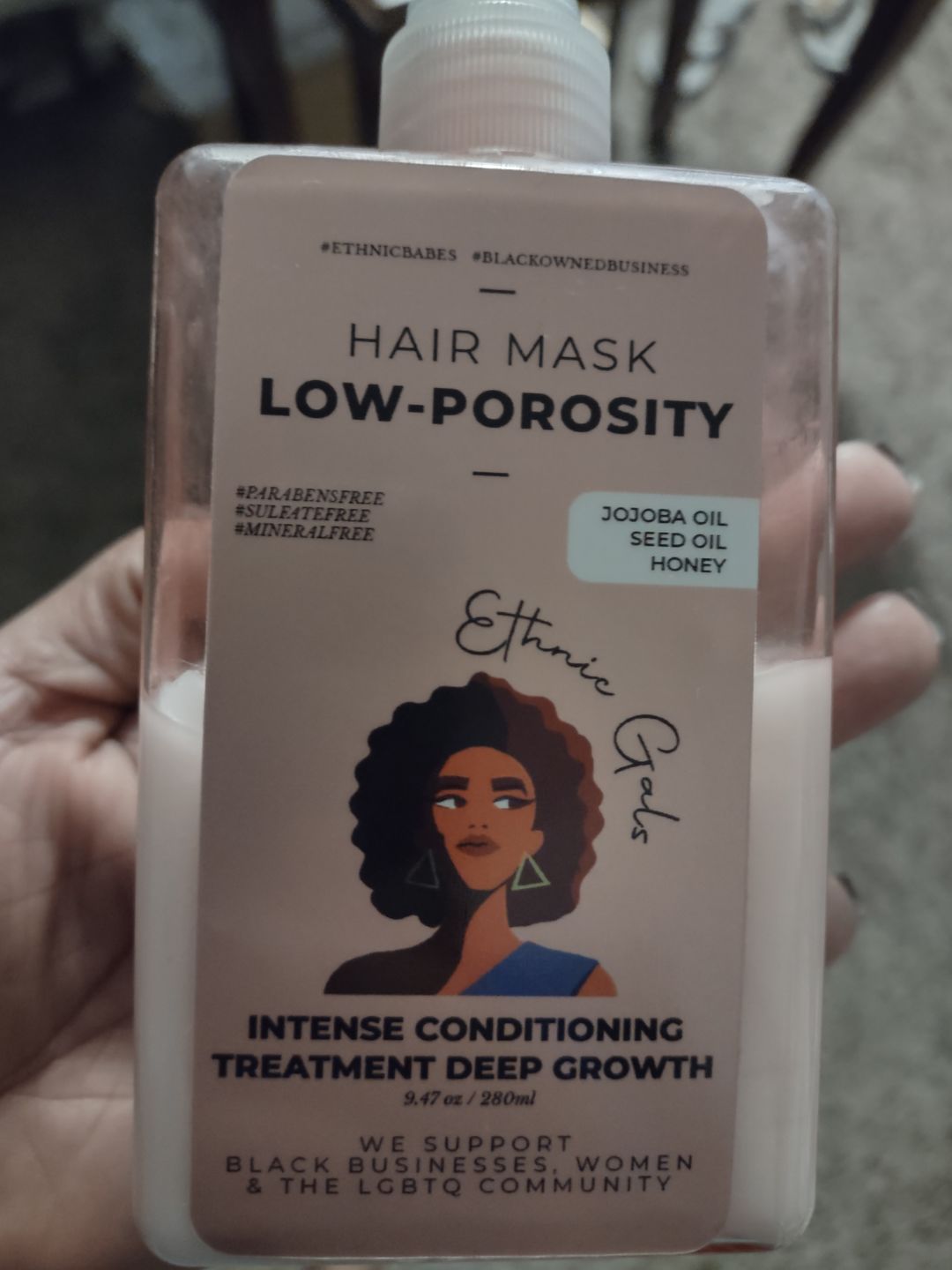 Customer photo review of DEEP REPAIR low porosity hair mask