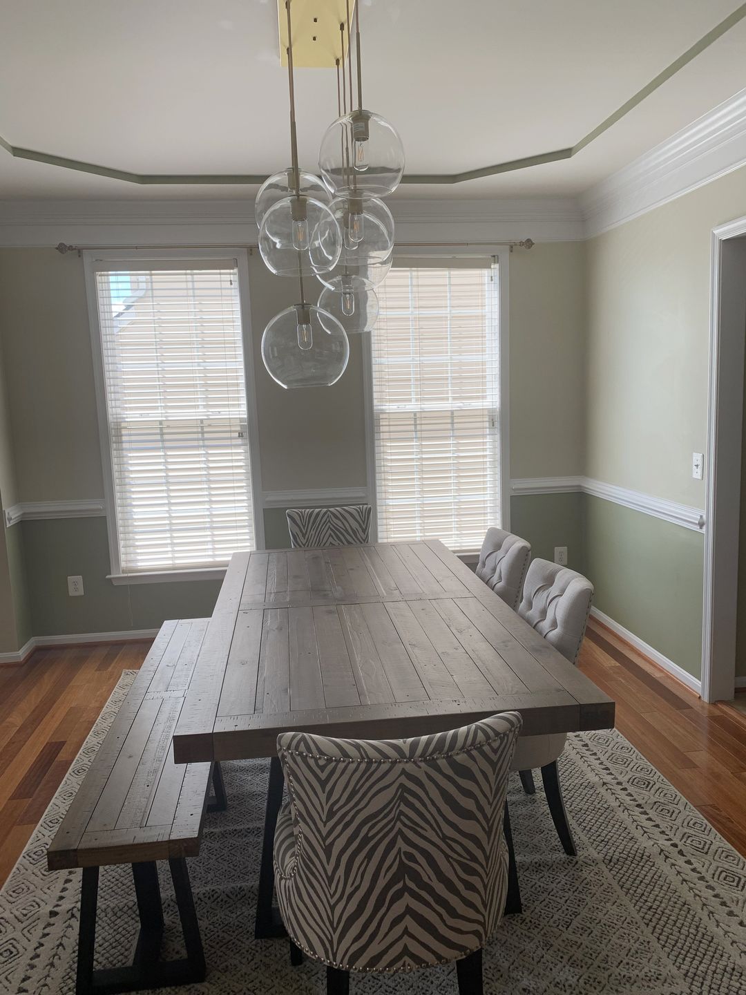 Customer photo review of Globe Cluster Kitchen Island Pendant Light