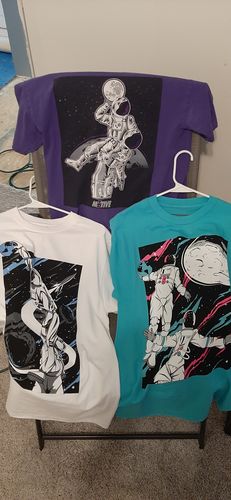 Customer photo review of Mystery Box of 10 T-Shirts