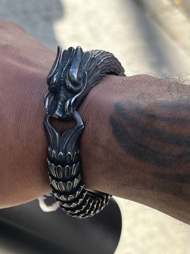 Customer photo review of Dragon Ouroboros Bracelet