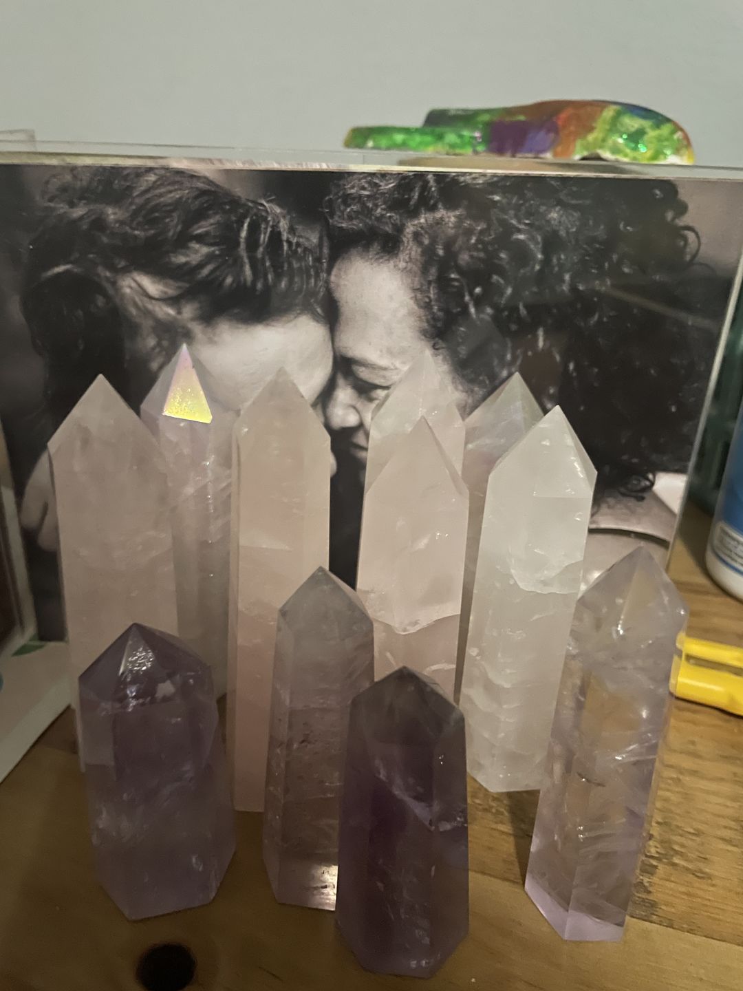 Customer photo review of 45 Crystal Super Pack - 16 Points, 9 Spheres & 20 Quartz Shards