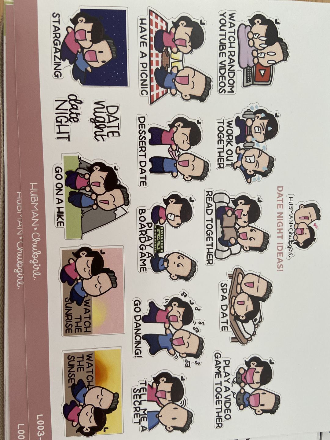 Customer photo review of Date Night Ideas (Set of 2)