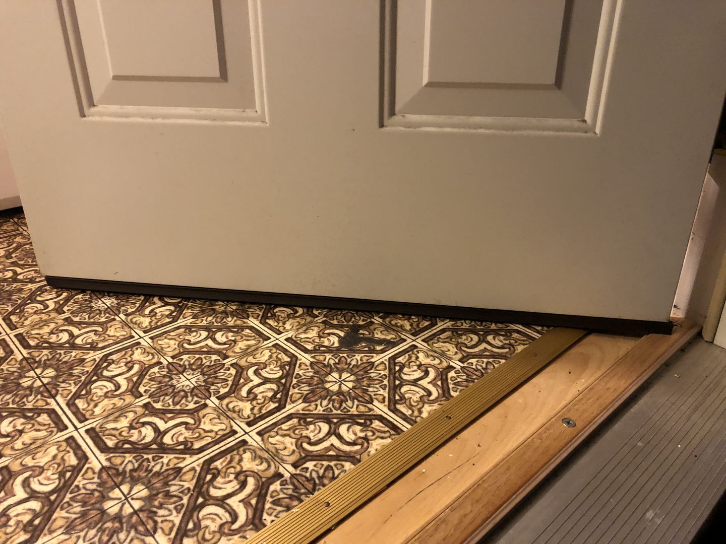 Customer photo review of 36" Taylor Slide-On Door Sweep