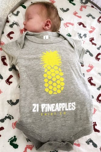 Customer photo review of 21 Pineapples baby short sleeve one piece