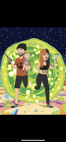 Customer photo review of 'Rick and Morty' Custom Portrait