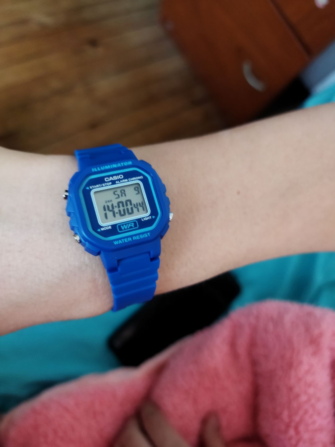 Customer photo review of Reloj Casio Vintage LA-20WH-2ADF Azul