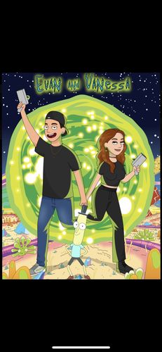 Customer photo review of 'Rick and Morty' Custom Portrait