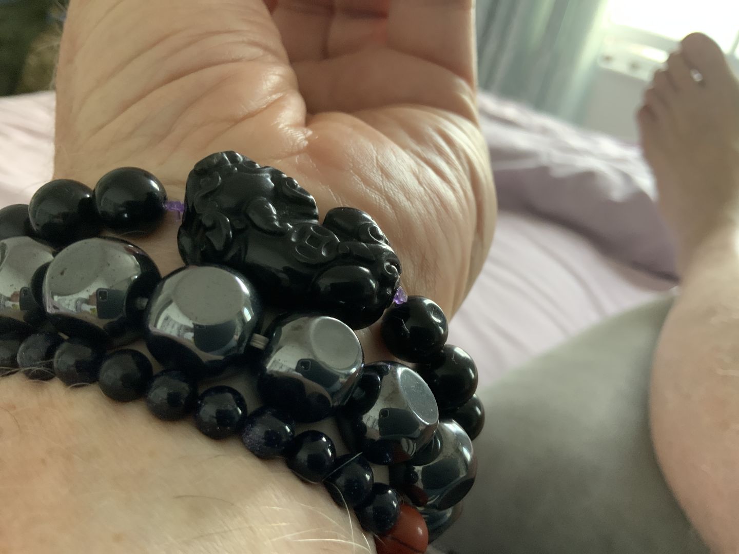 Customer photo review of Pi Yao Obsidian Wealth Bracelet