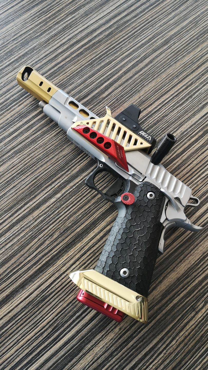 Customer photo review of STI 2011 Staccato Magwell | Brass | IPSC/USPSA Open Division