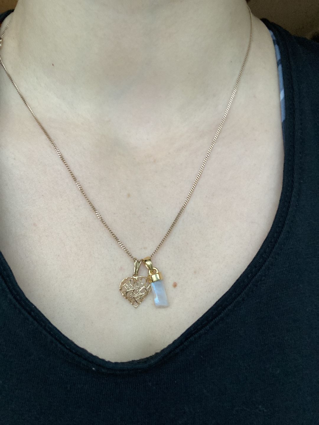 Customer photo review of Kristallspets Månsten Guld