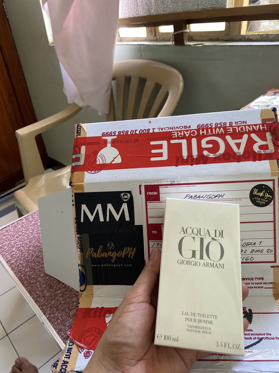Customer photo review of Giorgio Armani Acqua Di Gio 100ml