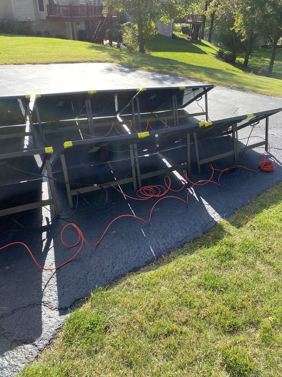 Customer photo review of 10 Gauge 50 Feet Solar Extension Cable