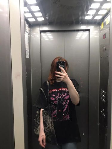 Customer photo review of TO Retro Anime Printed Cotton T-shirt