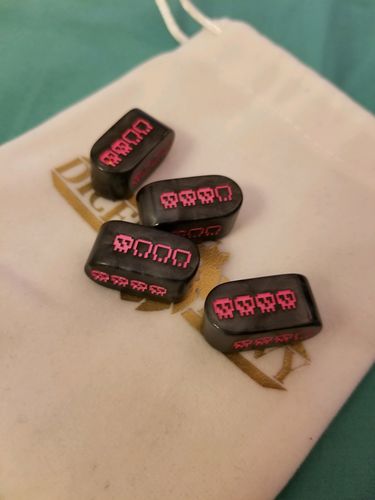 Customer photo review of Pixel Skulls (Bubblegum Goth)