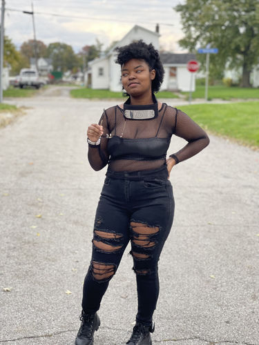 Customer photo review of Unmanned Mesh Cosplay Contact Lenses