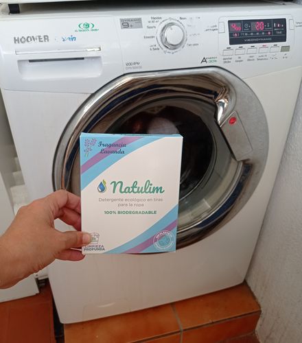 Customer photo review of Eco-Tiras de Detergente 40 lavados Natulim